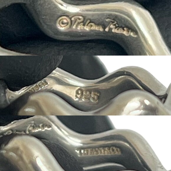 TIFFANY & Co. Paloma Picasso Zigzag Silver 925 Ring, Size 7, Women's, 44550 - Picture 2 of 3